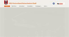 Desktop Screenshot of cdu-kaiserslautern.de